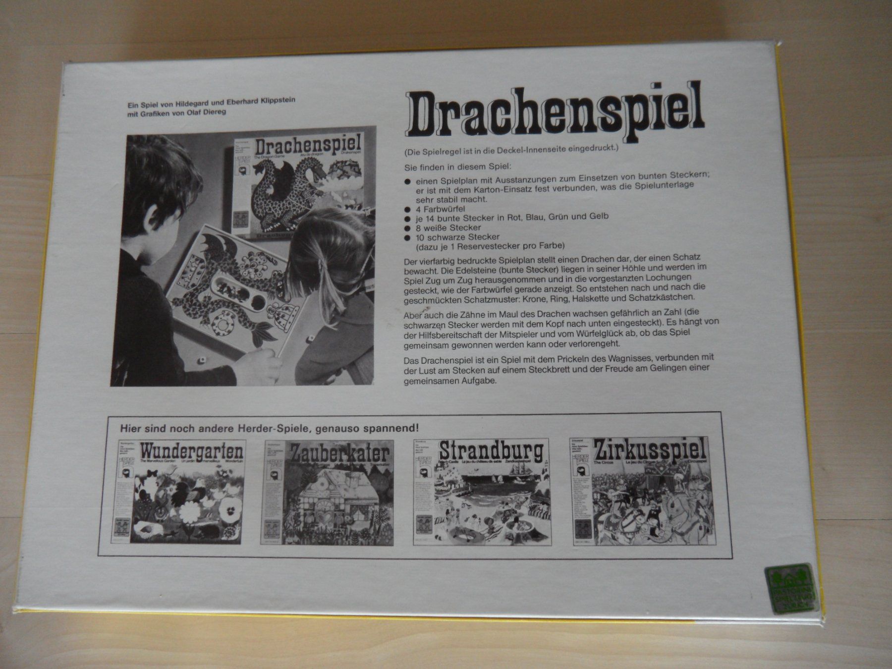 Giochi: Drachenspiel Herder 1986 Kooperativ Drachen – Usato da Bern venduto da Ono99 2