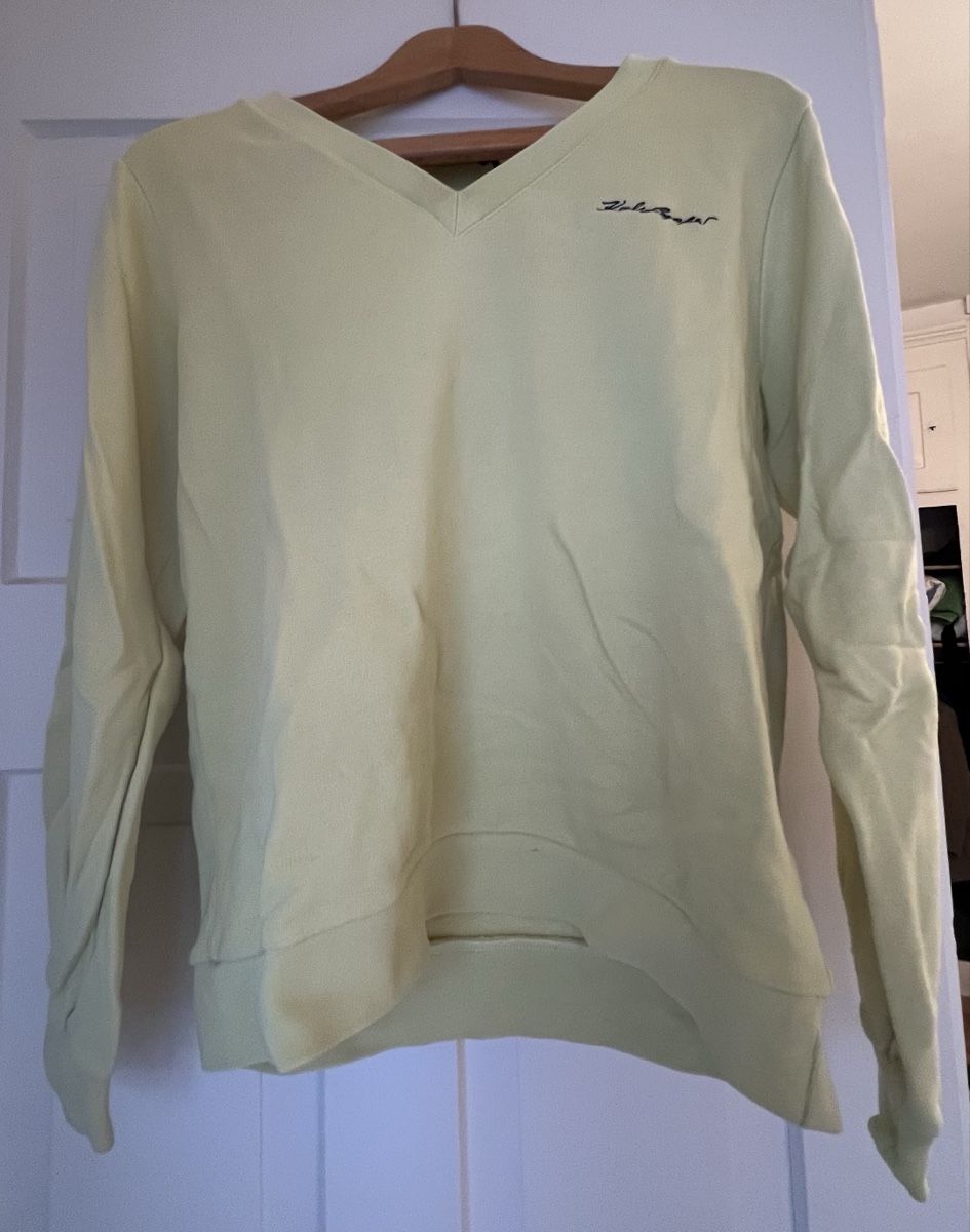 Karl Lagerfeld Pullover & Sweatshirts: Karl Lagerfeld Pullover V-Ausschnitt hellgelb M Damen – Gebraucht aus Zürich von jeroendy