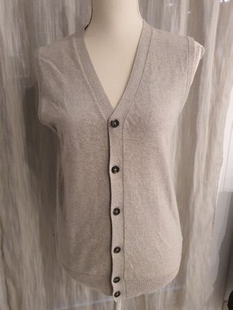 Weste (Wollmix, beige, Gr. 48)