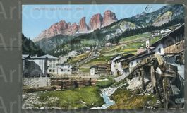 AK Farblitho Südtirol Trentino Campitello di Fassa ≈ 1909