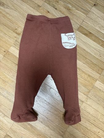 Warme Baby-Leggings mit Füssen, Gr. 68, Top Zustand!