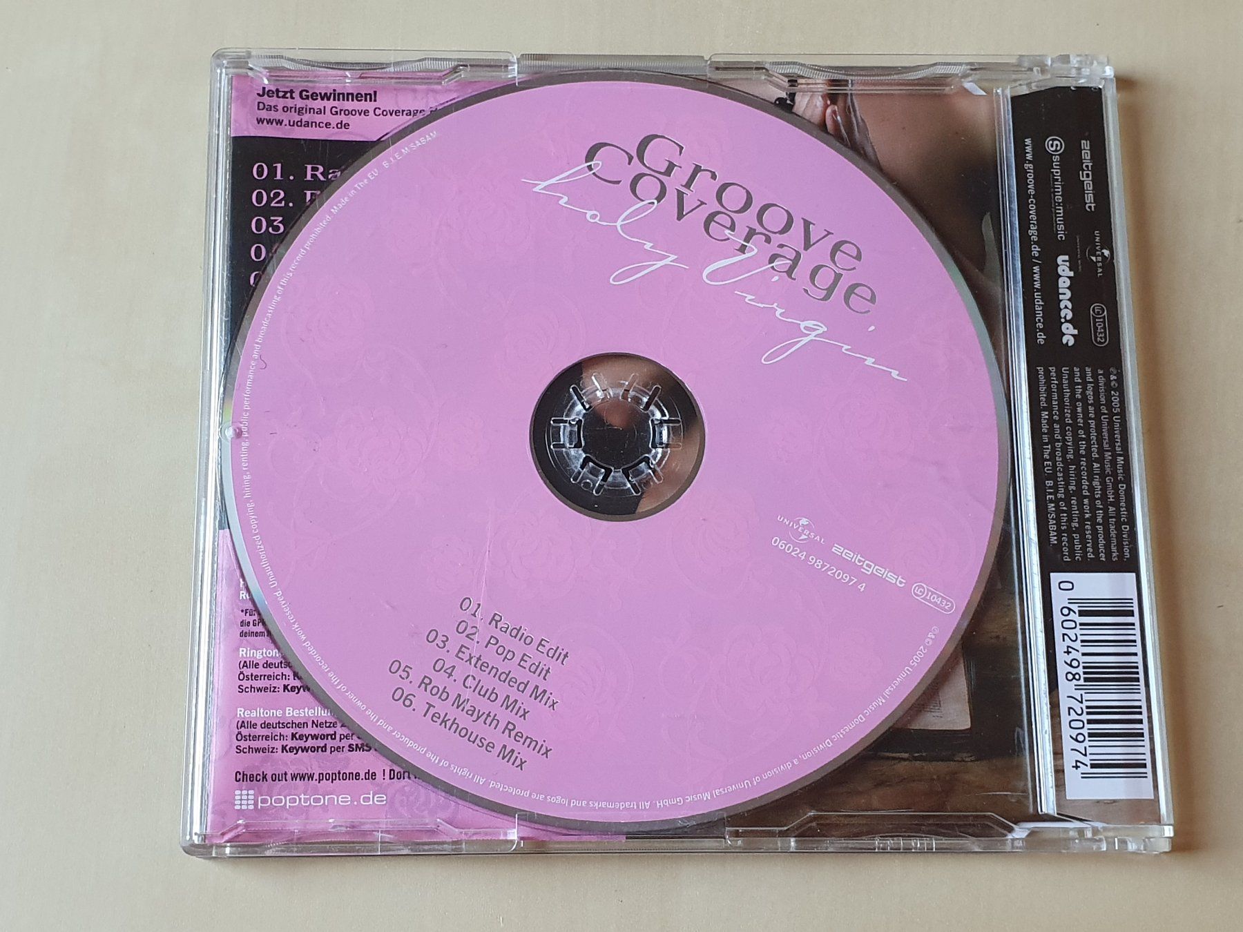 CDs: Groove Coverage Holy Virgin – Gebraucht aus Stansstad von collectorsshop 1