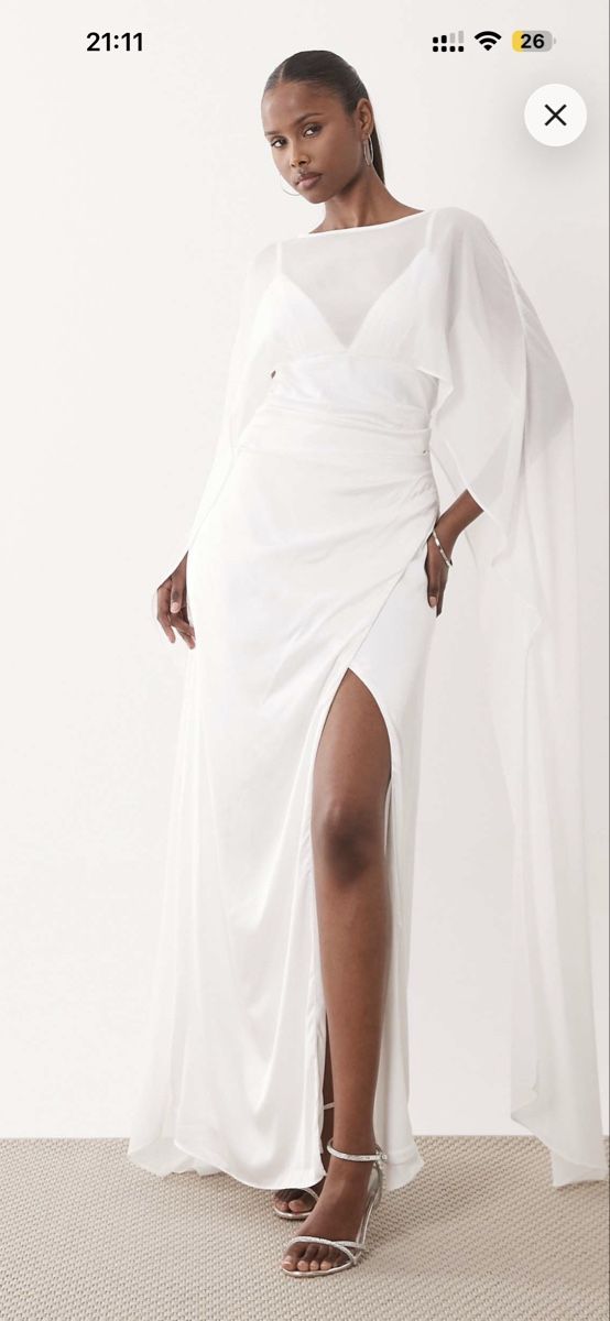 Asos Robes: Abendkleid weiss Asos Grösse 38/40 – Neuf (Voir description) à Näfels par Siljab