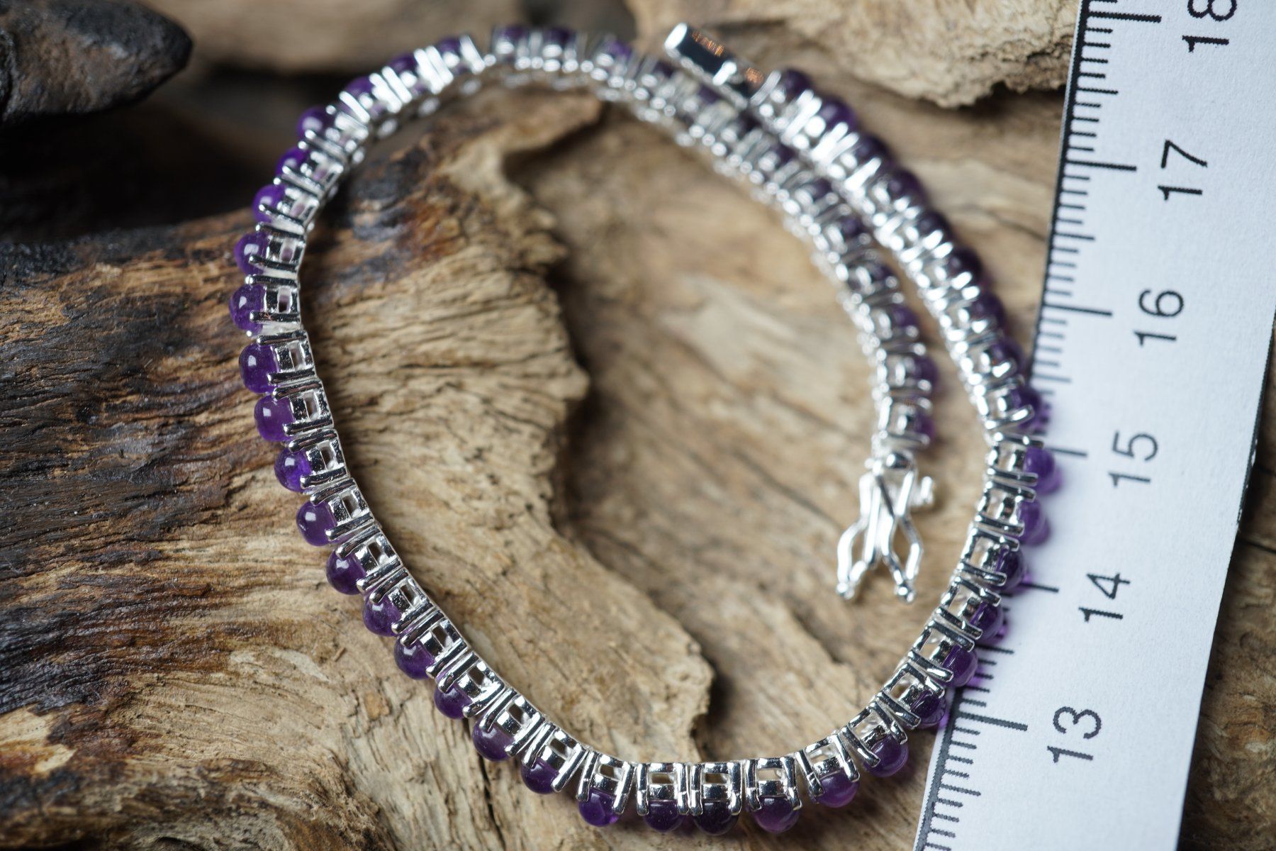 Armbänder & -reifen: Silber Armband mit Amethysten  Edel     925 Silber 19.5cm – Neu und originalverpackt aus Balgach von top_silver 5