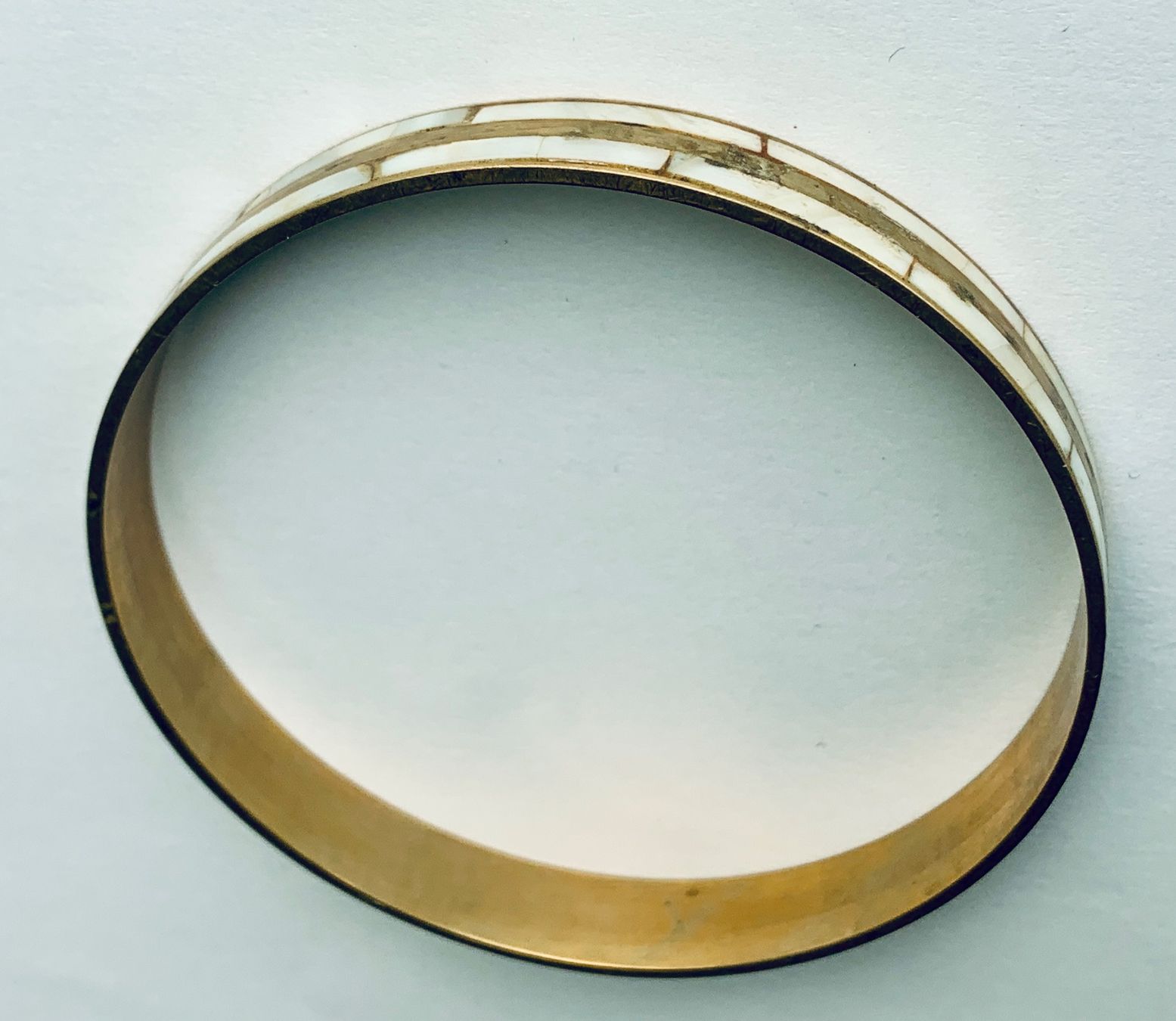 Bracciali & Braccialetti: Vintage Armreif Messing Perlmutt – Usato da Bern venduto da Flora.Sonea 2