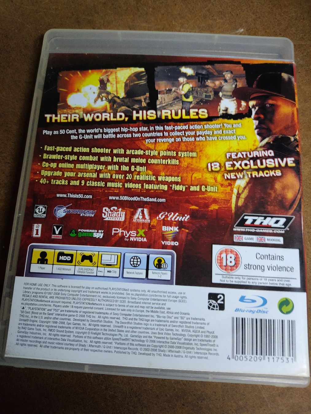Sony Giochi: Jeu PS3 50 Cent Blood on the Sand  – Usato da fribourg venduto da GameSpot 1