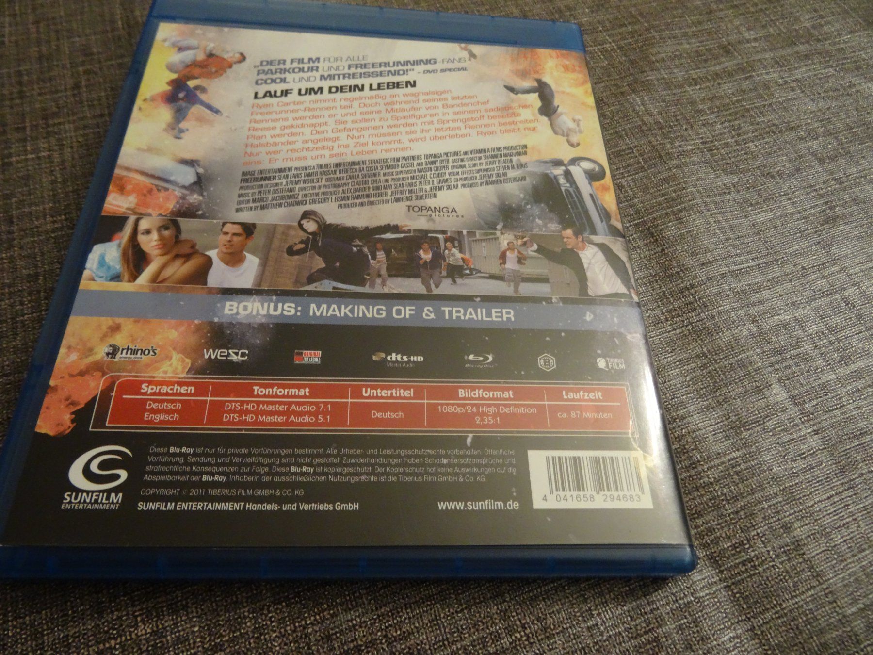 Tutti i DVDs: Blu-ray Freerunner – Usato da Olten venduto da Disc-Verkauf 2