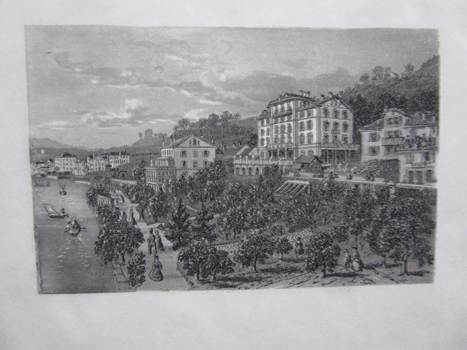 Incisioni: MONTREUX  aquatinta – Usato da Gersau venduto da grafik-kunst