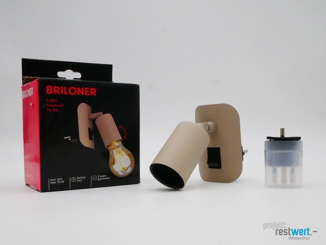 Lampade: BRILONER Steckerleuchte mit Schalter, E27 – Nuovo (secondo la descrizione) da Winterthur venduto da Restwert_Winterthur