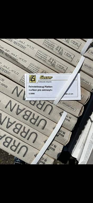 Bodenbeläge: Feinsteinzeug Gartenplatten NEU! 60x60x2 – Gebraucht aus Mümliswil von Sachs623 3