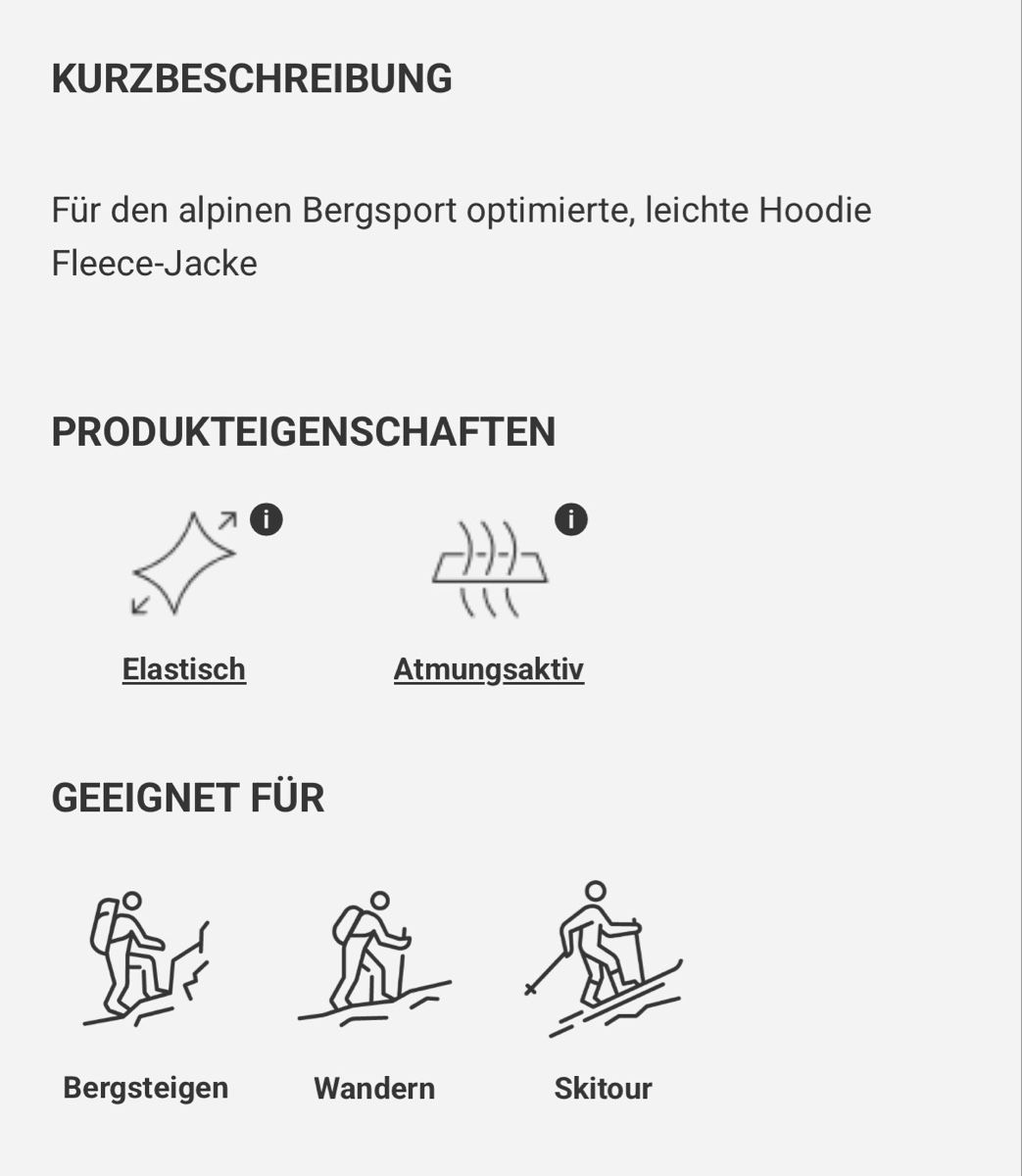 Mammut Giacche: Mammut Fleecejacke schwarz Grösse M  – Nuovo (secondo la descrizione) da Schaan venduto da son_fr365 5