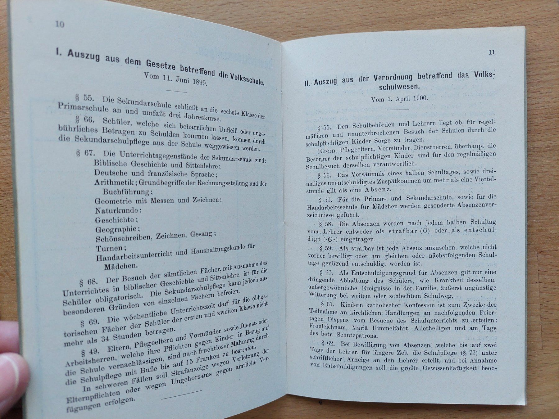 Documenti: Antikes Schulzeugnis Sekundarschule 1897 – Usato da Obfelden venduto da Foto_Bild_Kunst_Buch 6