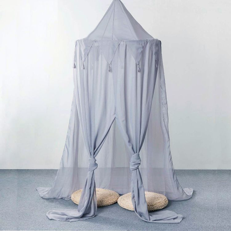 Mengersi Betthimmel Vorhang Queen Size - Atmungsaktiver Schlafzimmer Vorhang