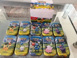 Empty 10x Mini Tin Pokemon Karten Ascended Heroes