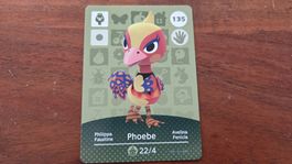 Animal Crossing amiibo Karte,  Phoebe / Philippa, Nr. 135