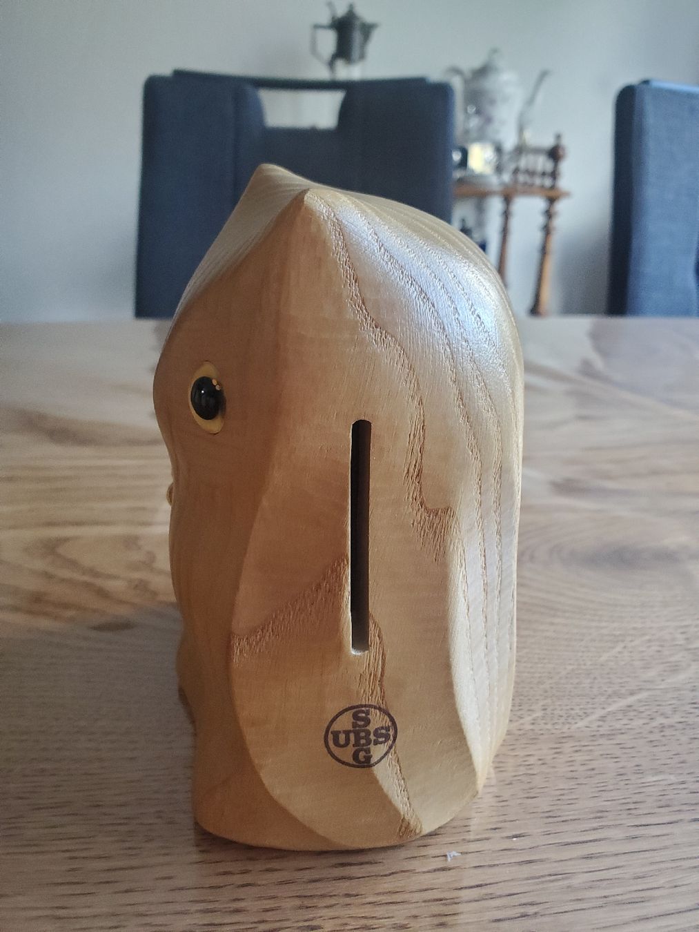 Spardosen: Spardose Eule Holz Brienz mit Schlüssel – Gebraucht aus Frauenfeld von BeneFull 3