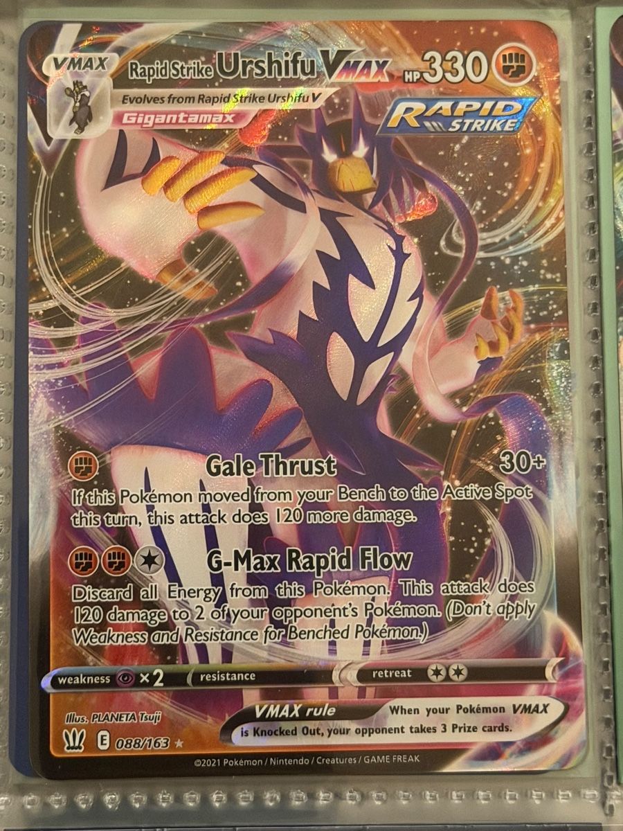 Pokémon Sammelbilder & Trading cards: Urshifu VMAX 088/163 Rapid Strike Gigantamax – Neu (gemäss Beschreibung) aus Untersiggenthal von Medos-GameHub