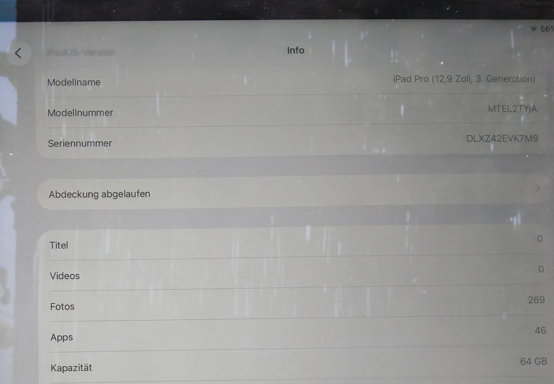 Apple Tablet PC: iPad Pro 12.9  3.Gen. 64GB Topzustand – Usato da Freienwil venduto da Wh93 2
