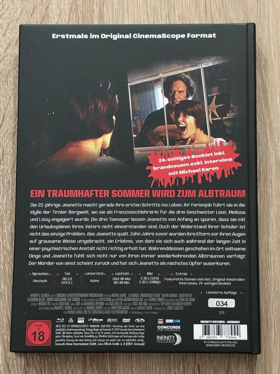 Tutti i DVDs: Flashback - Mediabook wie neu – Nuovo (secondo la descrizione) da Stein am Rhein venduto da ricks0r 1