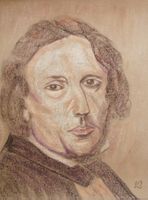 Pastell Zeichnung: Chopin