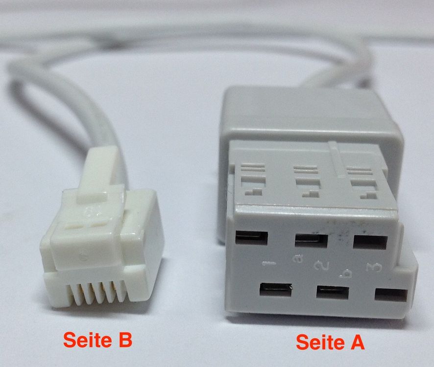Telefon Modem Fax Kabel TT87-zu-RJ12 analog 4-Phasen ca.3,02 (Gebraucht ...