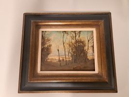 Altes Bild Oelbild signiert/ Rudolf Müller