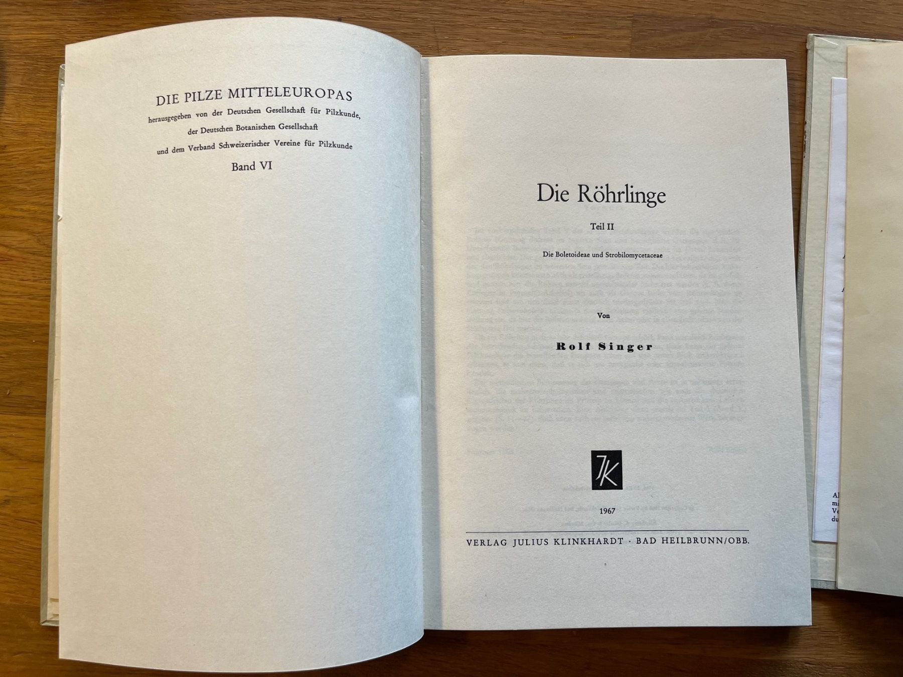 Bücher: Die Röhrlinge Band 1 & 2 von Rolf Singer – Gebraucht aus Laufen von Nuria44 3