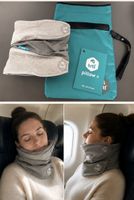 Cuscino da viaggio TRTL Pillow+ grigio con custodia