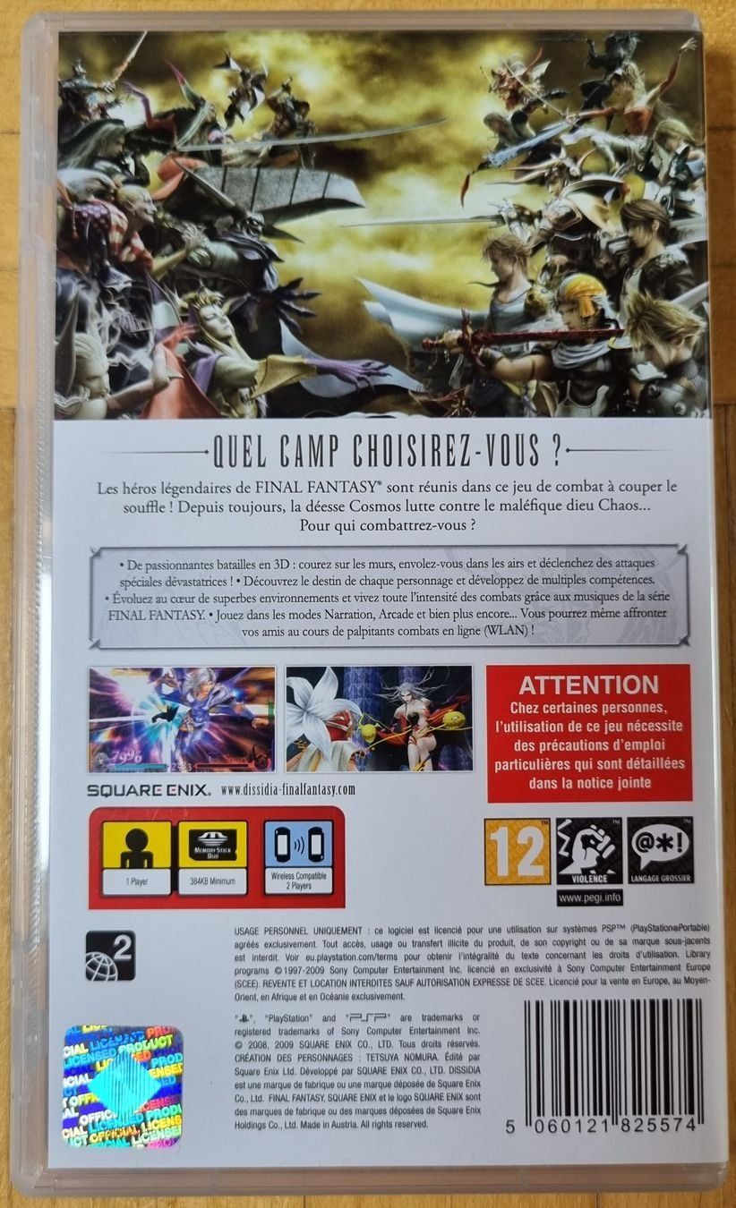 Sony Spiele: PSP : Dissidia - Final Fantasy – Gebraucht aus Froideville von xXSebastienXx 1