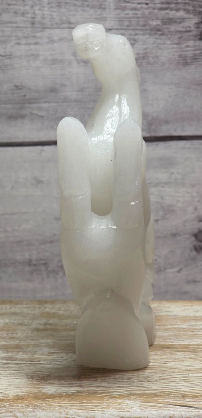 Minerali & Pietre curative: Weisses Jade Pferd B 870g – Nuovo e nell'imballaggio originale da Matzingen venduto da Shay_Crystalz 2