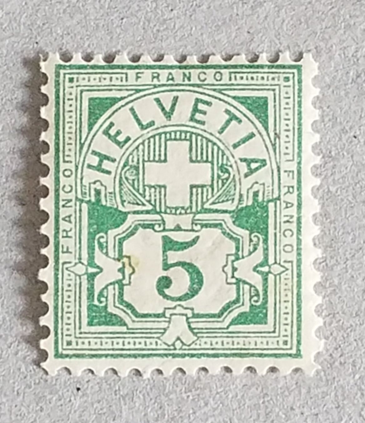 Alle Briefmarken: 1266) 65B Ziffermarke postfrisch Kt 30.- – Neu (gemäss Beschreibung) aus Baden von Eggi