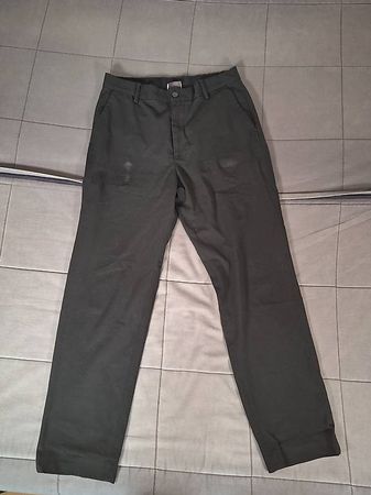 H&M black regular fit pants