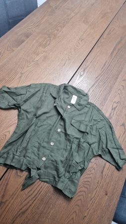 Olive grüne C&A Bluse, Gr. 158/164, Top Zustand, Sommer!