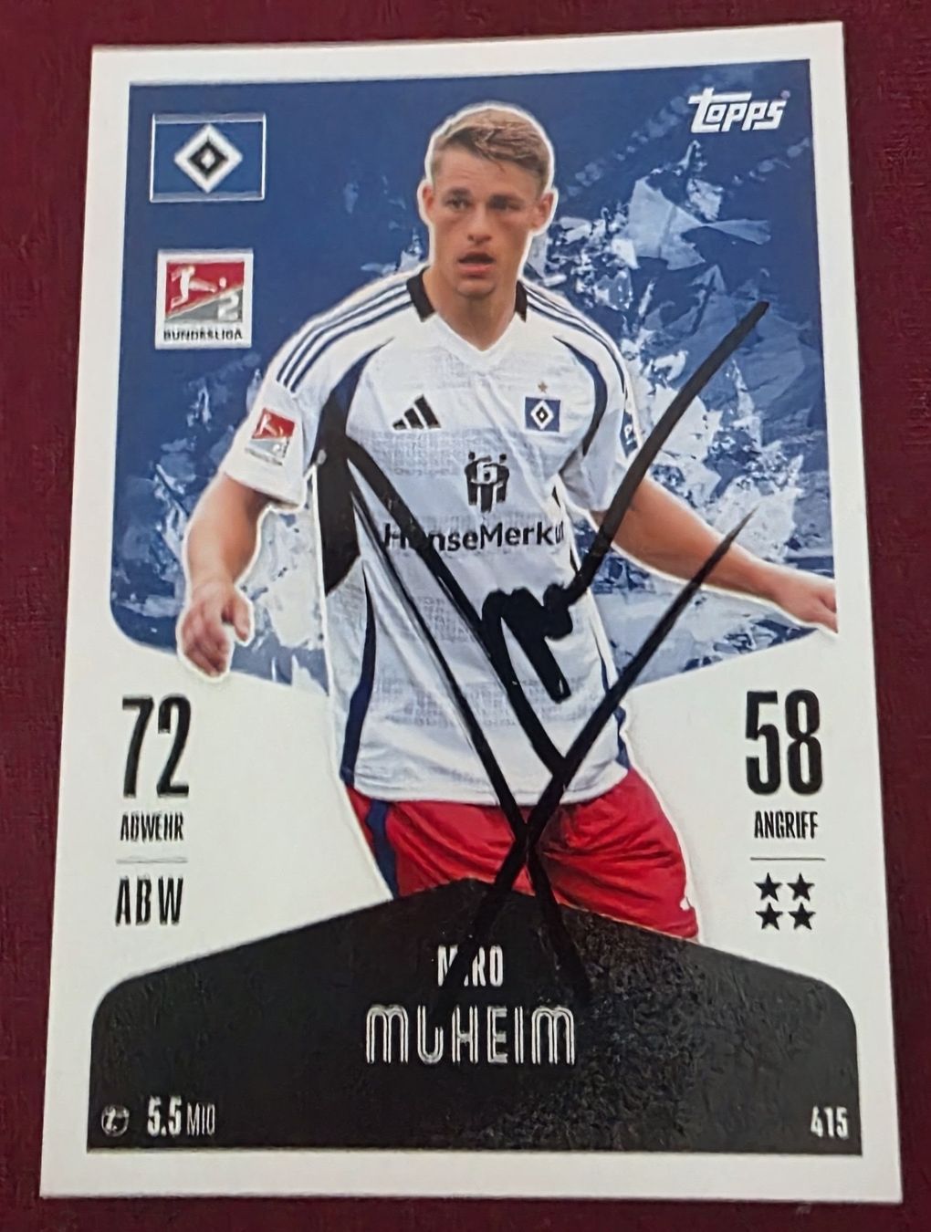 Topps Cartes à collectionner: HSV K.Keegan / M.Muheim – Neuf (Voir description) à Dietikon par Saka0 3
