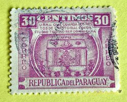 Briefmarke aus Paraguay gestempelt  Siehe Original Fotos 