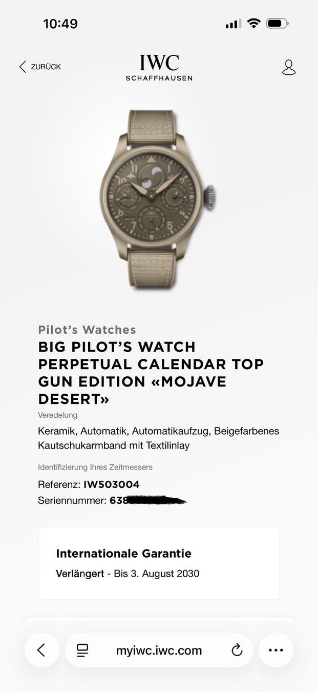 IWC Montres: IWC Big Pilot Perpetual Calendar Mojave Desert – Neuf (Voir description) à Schlieren par Limmat17 3