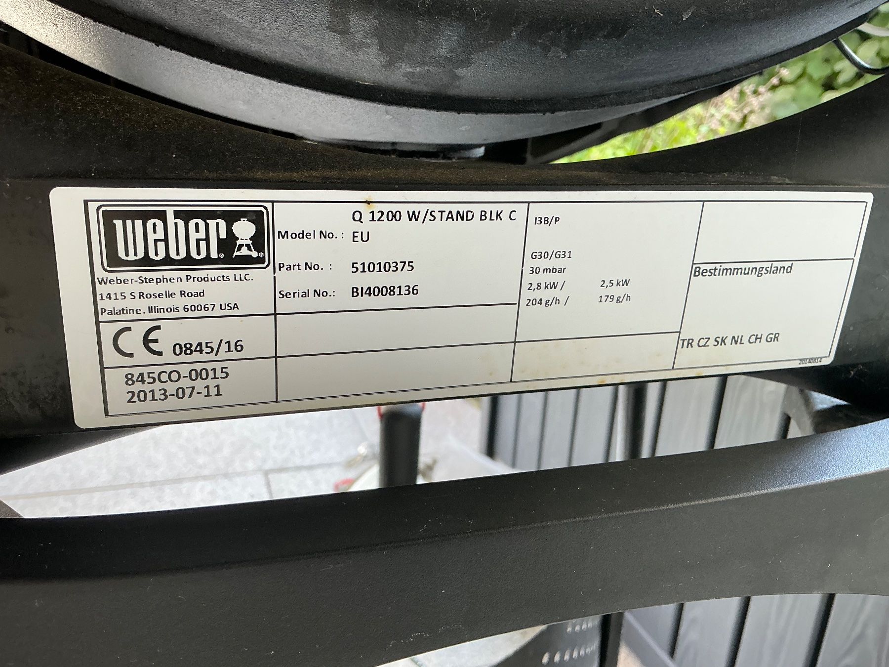 Weber Griglie: Weber Gasgrill Q1200 W – Usato da Niedermuhlern venduto da Mel_c 4