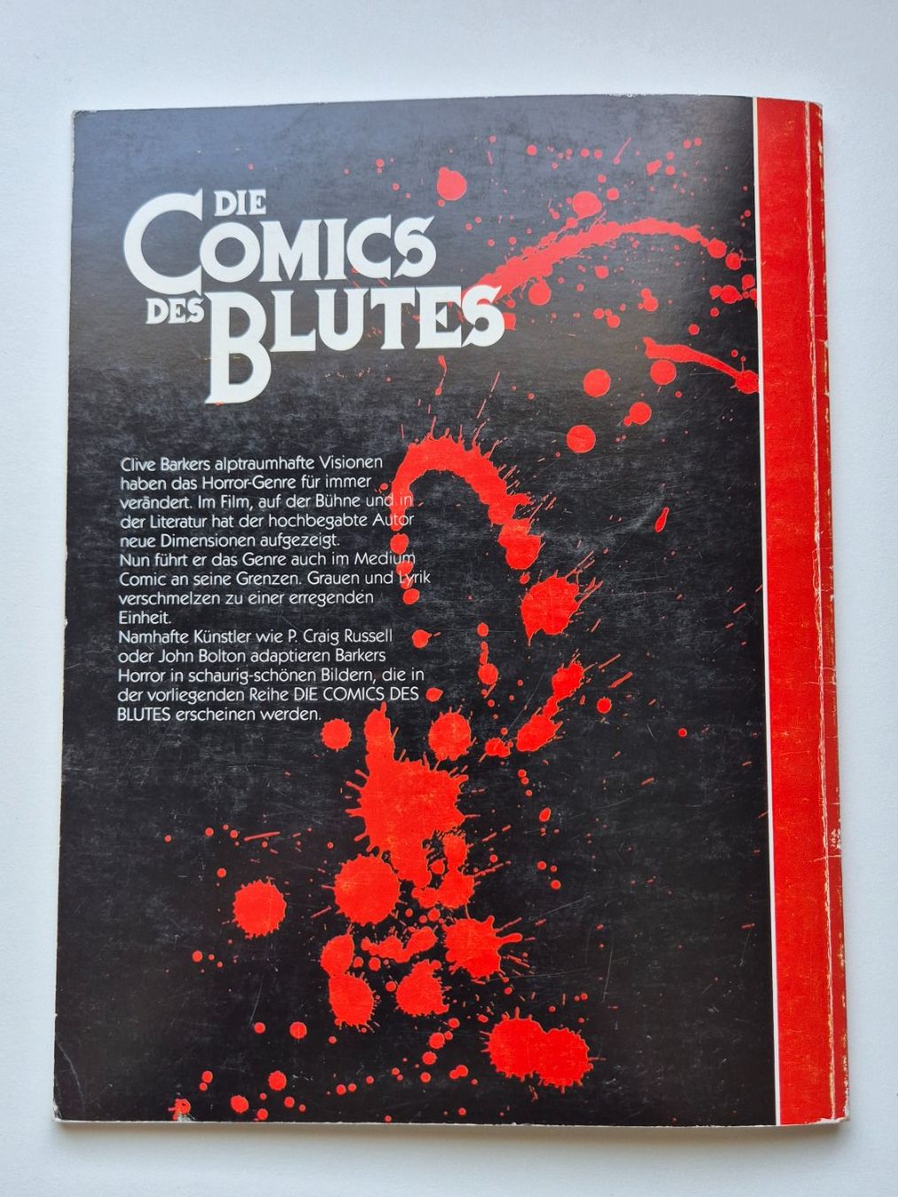 Fumetti: CLIVE BARKER - Die Comics des Blutes / Erstes Buch - feest – Usato da Niederweningen venduto da Obson 4