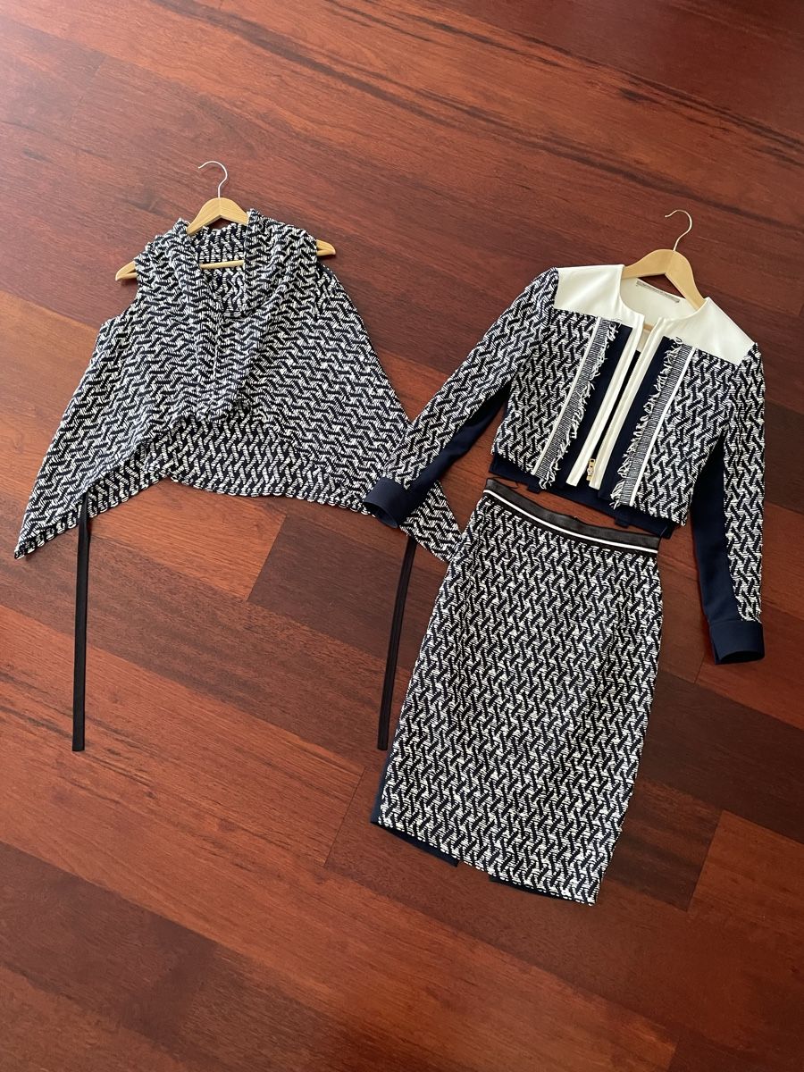 Completi & Tailleur: Roland Mouret Costume à franges brodées – Nuovo (secondo la descrizione) da Genève venduto da iry_67wr 6