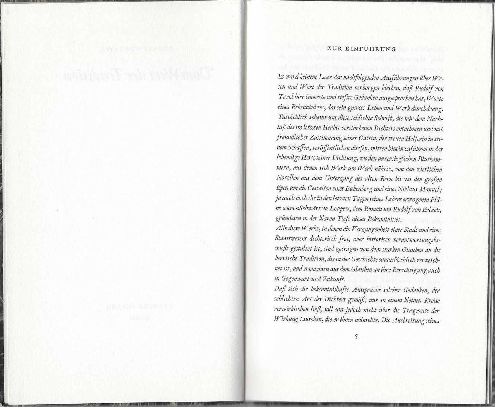 Libri: Rudolf von Tavel  Vom Wert der Tradition – Usato da Flims - Dorf venduto da Stagediver 1