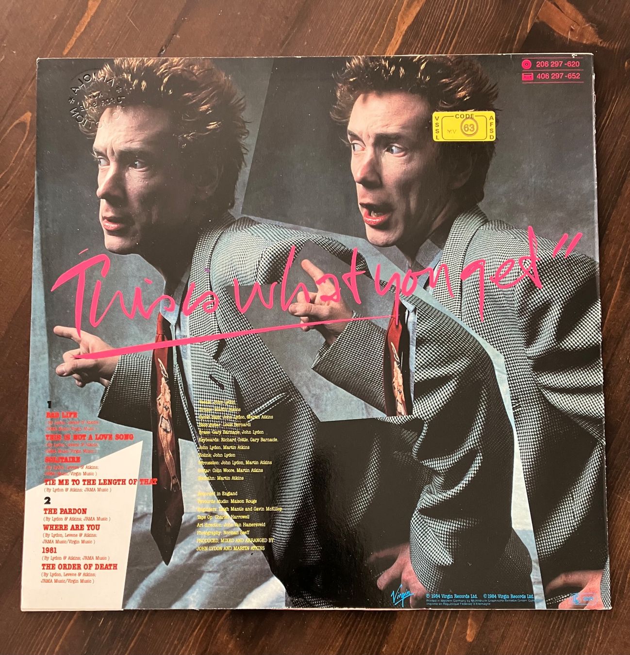 Schallplatten: PIL - THIS IS WHAT YOU WANT... – Gebraucht aus steffisburg von Dstauffer 3