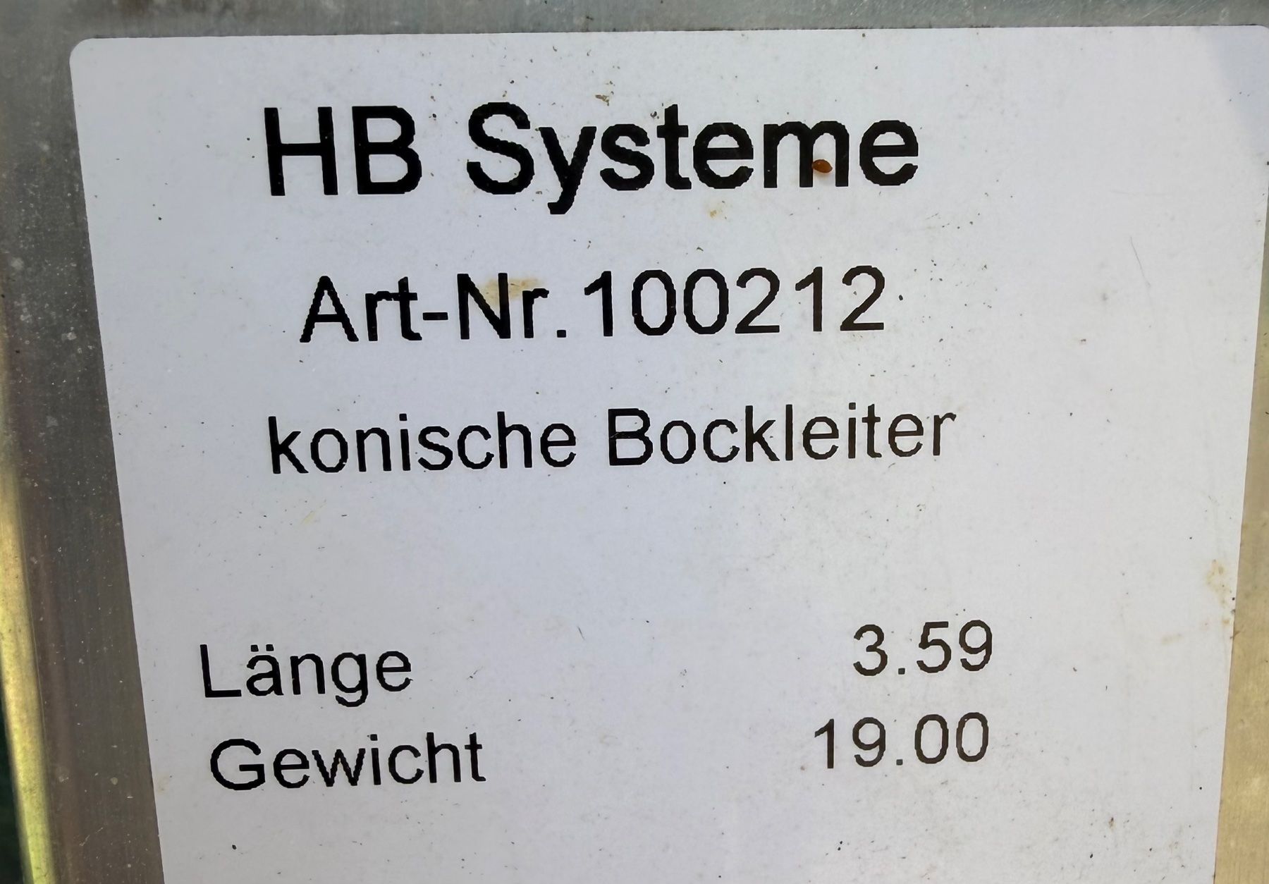 Scale: Konische Bockleite – Usato da Witterswil venduto da wgw_8zyb 4