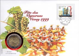 Münzbrief Fête des Vignerons 1999