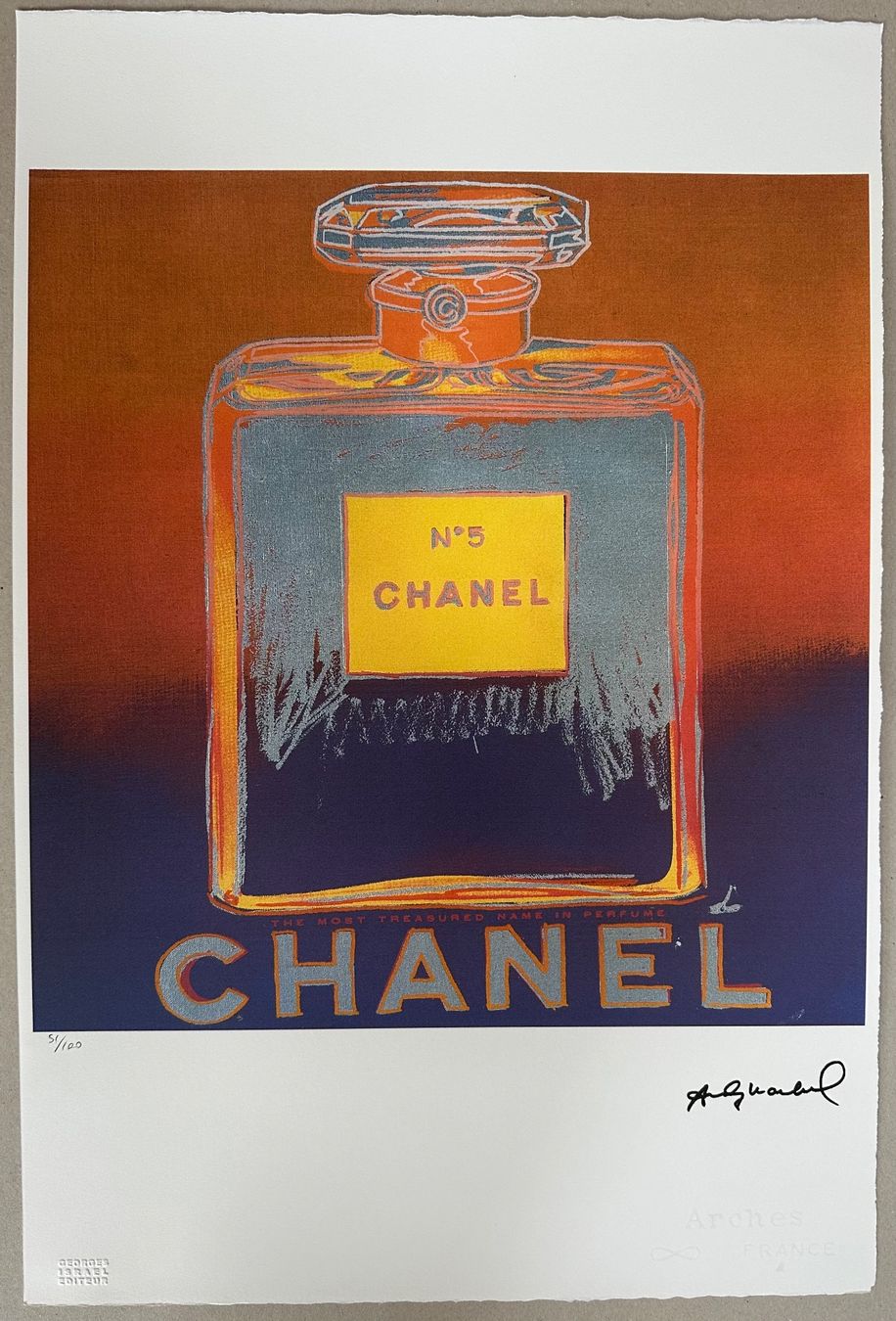 Gemälde: Warhol: Chanel, POP Art 51/100 – Neu (gemäss Beschreibung) aus Meilen von Smgdesign
