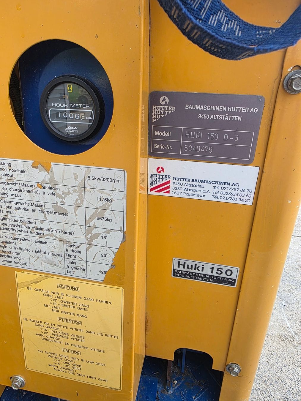 Hutter Tutte le macchine: Huki Raupendumper Dumper Motorgarette – Usato da Niedergösgen venduto da MHNT 5