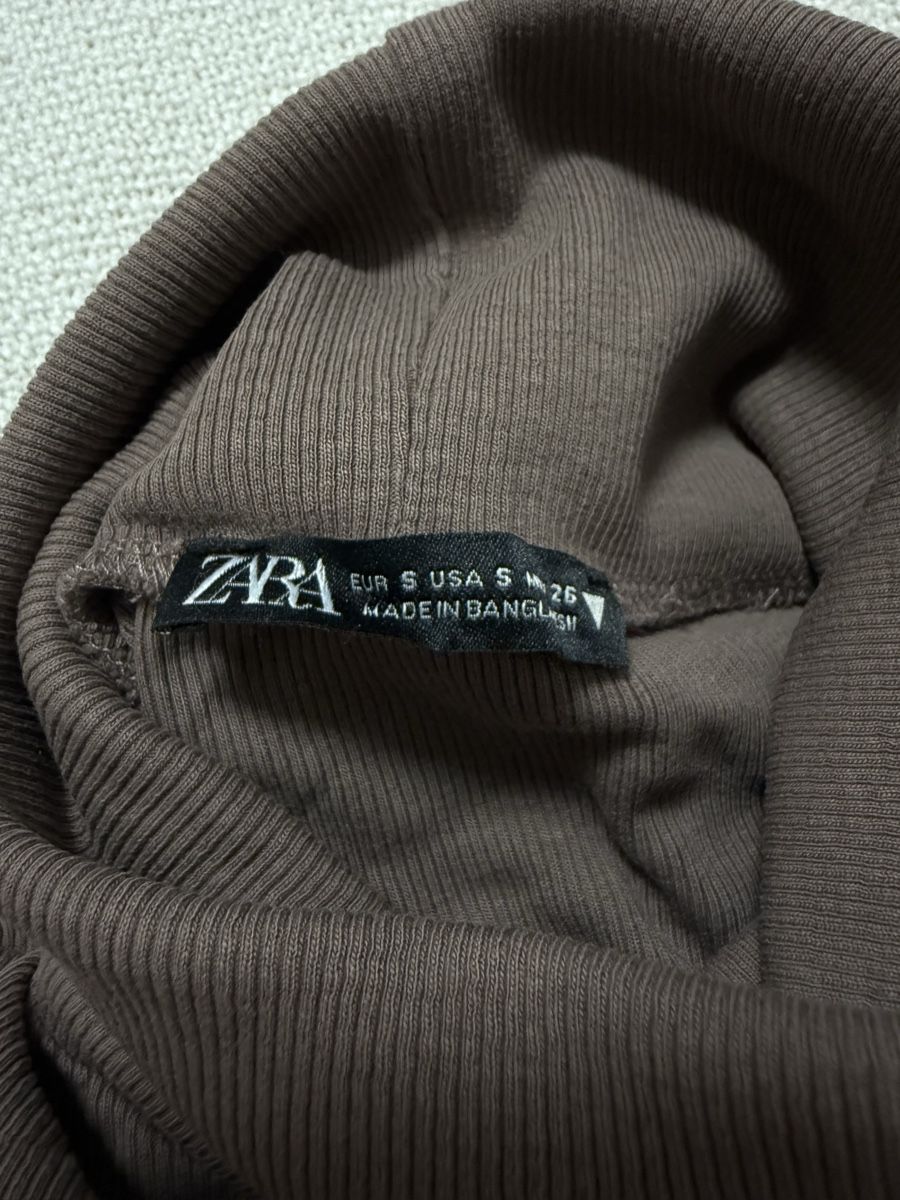 Zara Maglioni & Felpe: Zara Pull Col Roulé Marron Côtelé Taille S – Nuovo (secondo la descrizione) da Les Avanchets venduto da NR07 1
