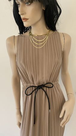 Marc Aurel dress, size 34, beige pleated, summery!