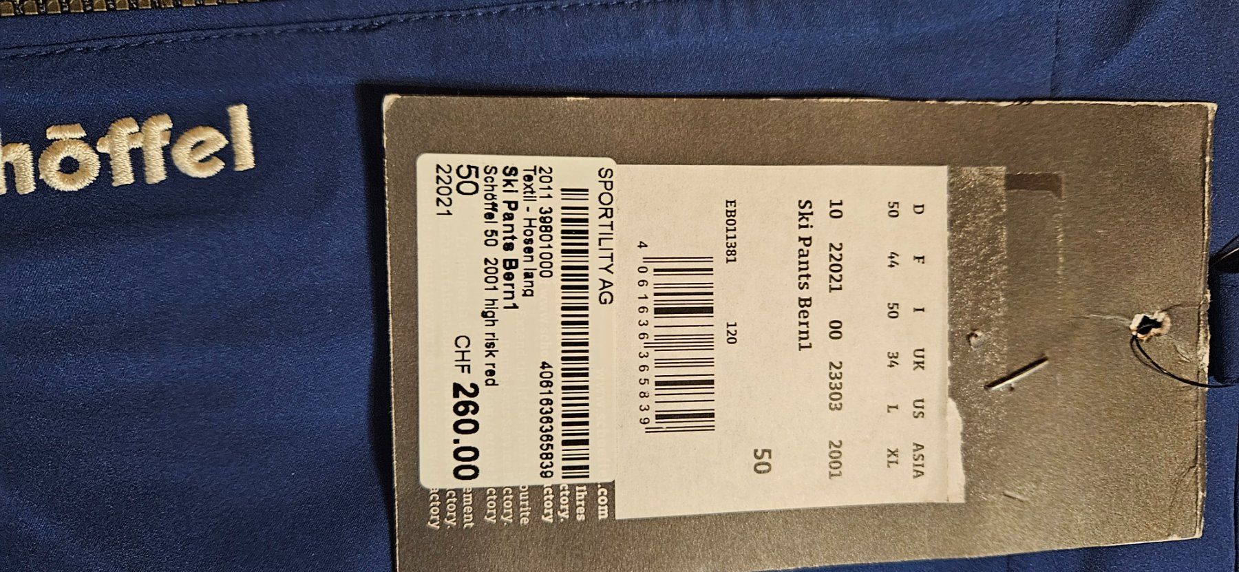 Schoeffel Pantaloni: Schöffel Skihosen Bern1 Gr.50 – Nuovo (secondo la descrizione) da Mörel venduto da fanfan03 2