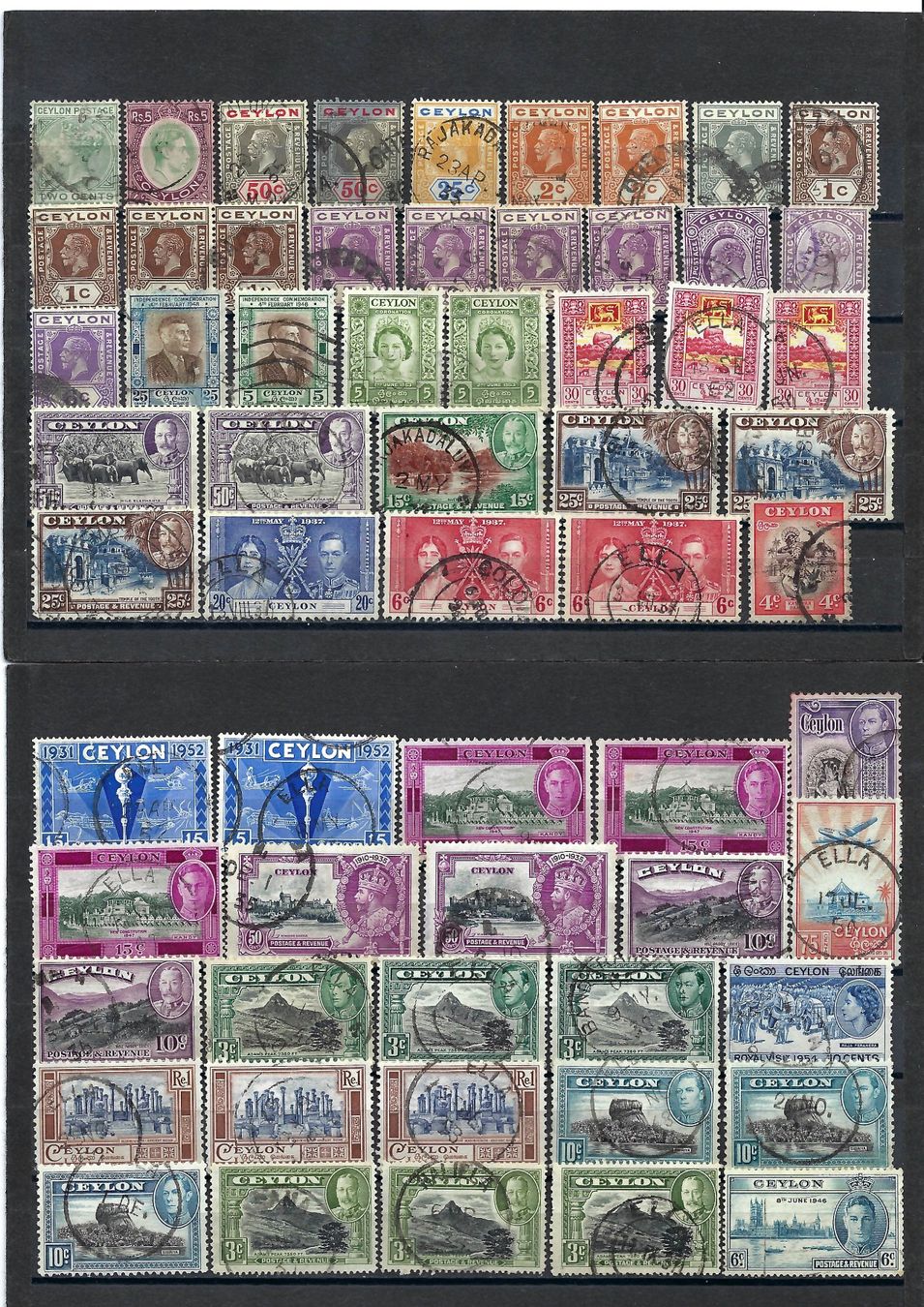 Tutti i francobolli: Briefmarken aus Ceylon / Sri Lanka – Usato da Bronschhofen venduto da Imsr