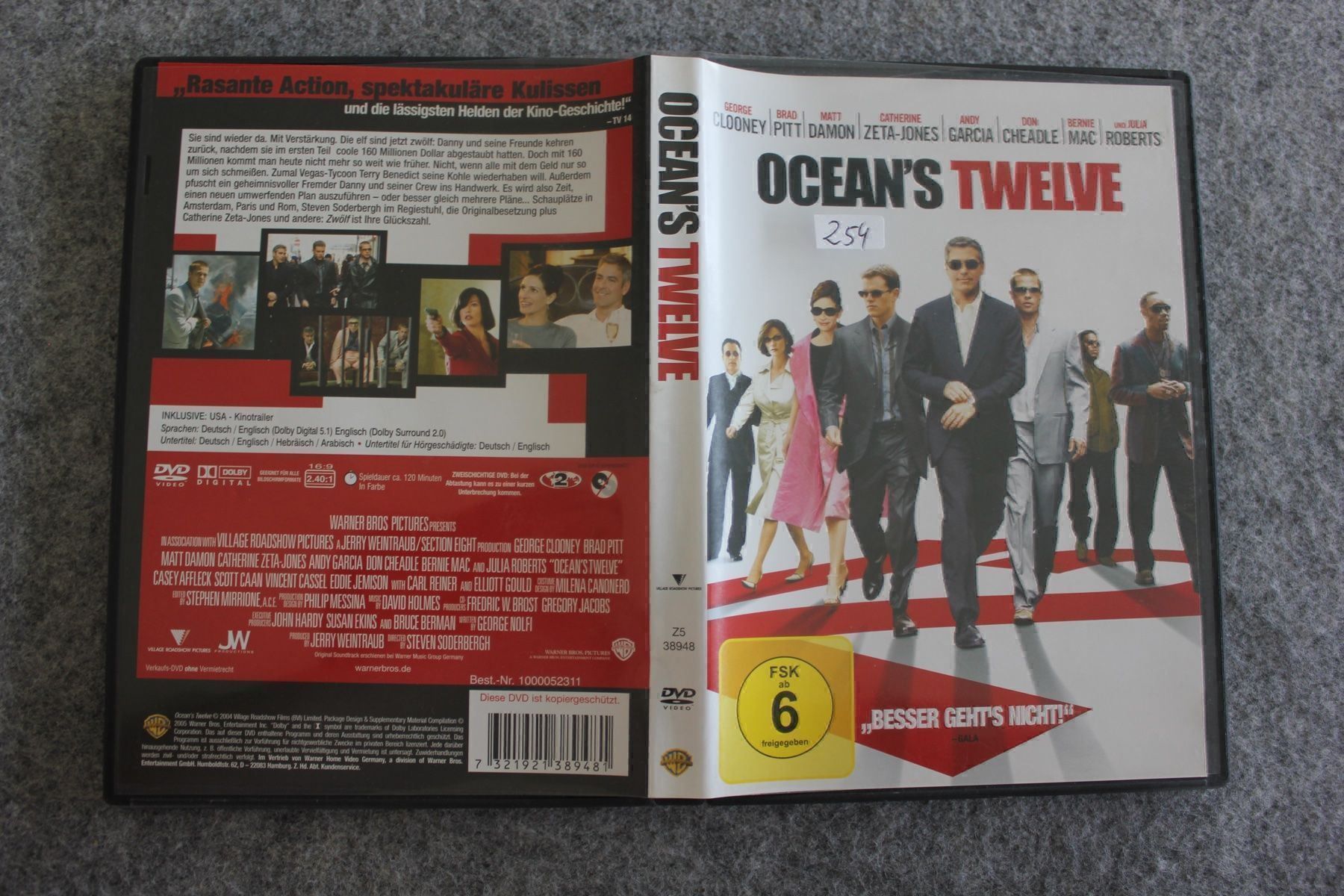 Tutti i DVDs: Ocean's Twelve DVD ( 254) – Usato da Geroldswil venduto da Schlumpfine1973